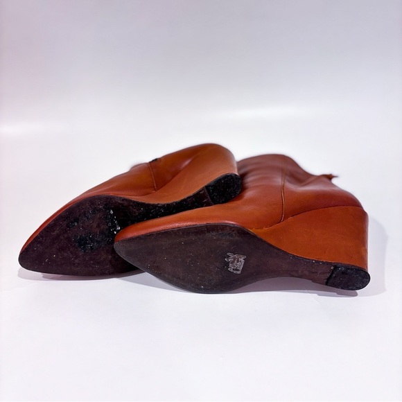 PEDRO MIRALLES – Brown leather‎ wedge ankle boots * - Picture 7 of 7